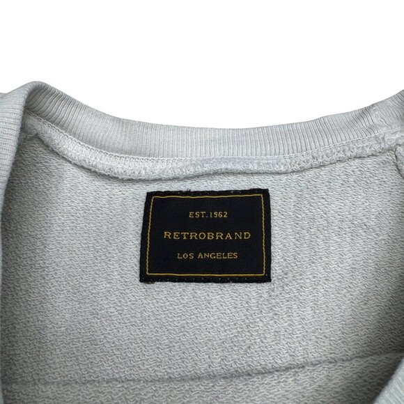 RetroBrand Olympia Beer Distressed Pullover Sweatshirt Made In USA, Size S - Picture 6 of 8